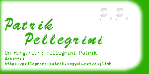 patrik pellegrini business card